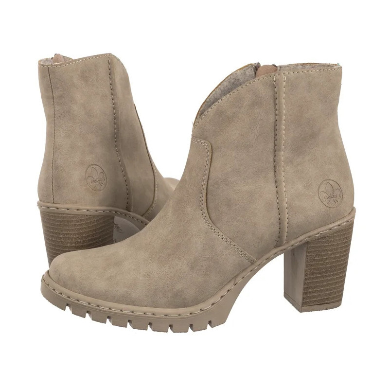 Rieker Beżowe Y2553-60 Beige (RI289-a) kingad