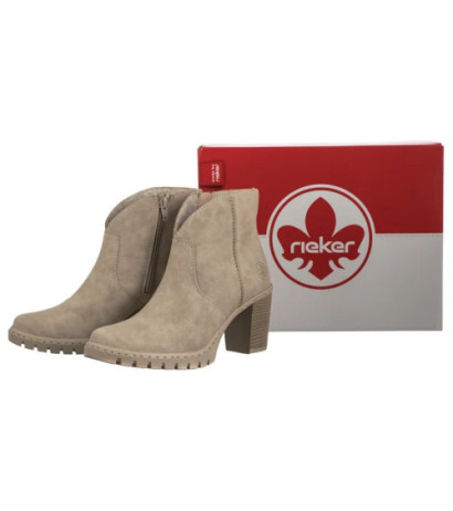 Rieker Beżowe Y2553-60 Beige (RI289-a) kingad