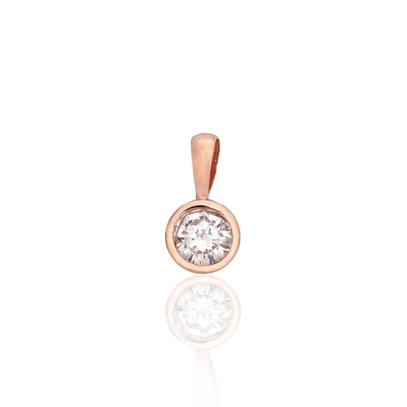 Kuldripats 1301082(Au-R)_CZ, Punane Kuld 585°, Tsirkonid