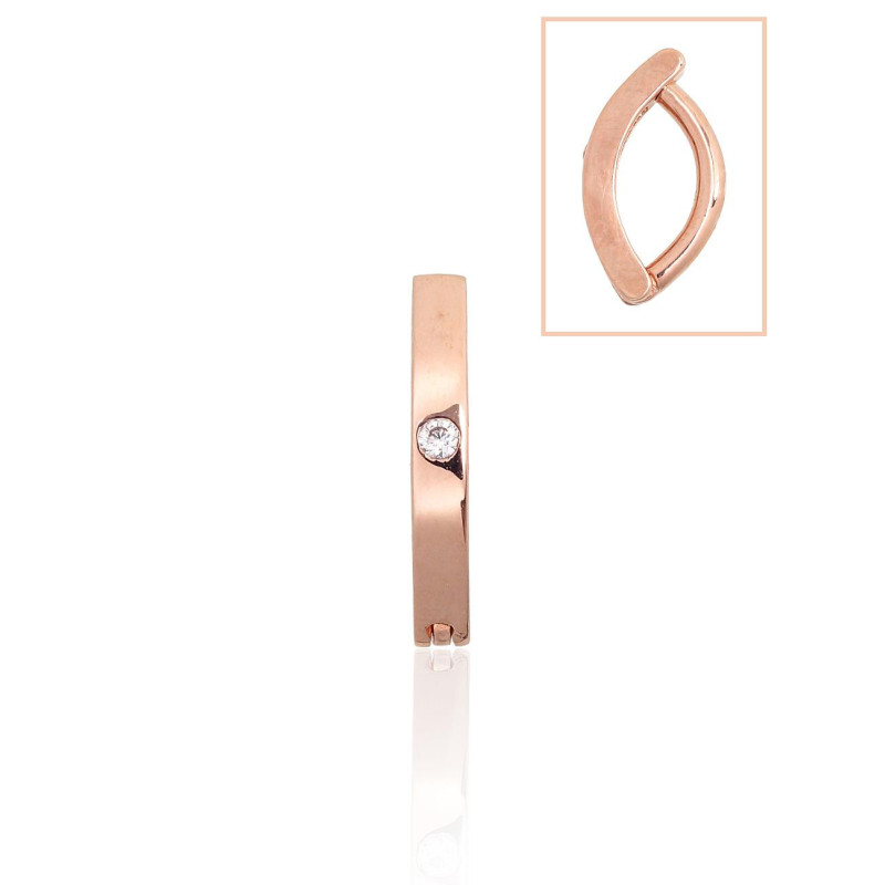 Kuldpiercing nabale 1930088(Au-R)_CZ, Punane Kuld 585°, Tsirkonid