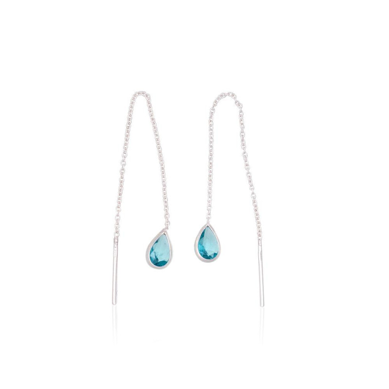 Hõbedast kõrvarõngad 2200266_CZ-AQ, Hõbe 925°, Tsirkonid