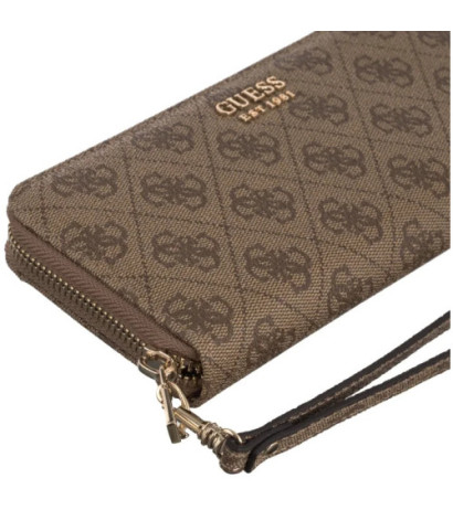 Guess Brenton Slg Lrg Zip Around SWLG96 48146 Latte Logo (GU752-a) käekott