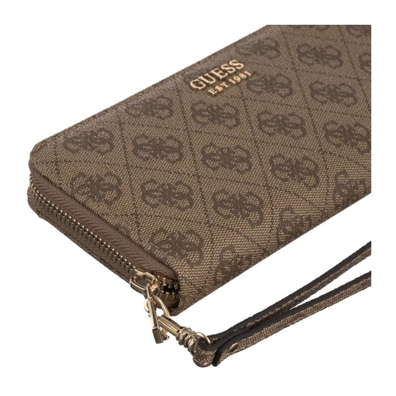 Guess Brenton Slg Lrg Zip Around SWLG96 48146 Latte Logo (GU752-a) käekott