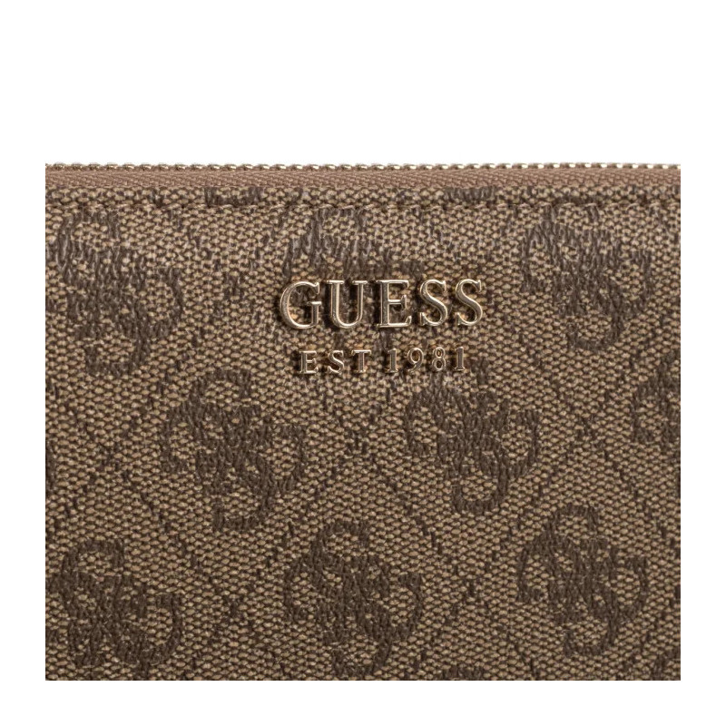Guess Brenton Slg Lrg Zip Around SWLG96 48146 Latte Logo (GU752-a) käekott