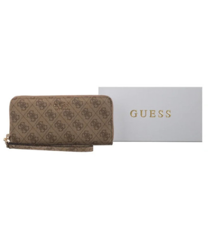 Guess Brenton Slg Lrg Zip Around SWLG96 48146 Latte Logo (GU752-a) käekott
