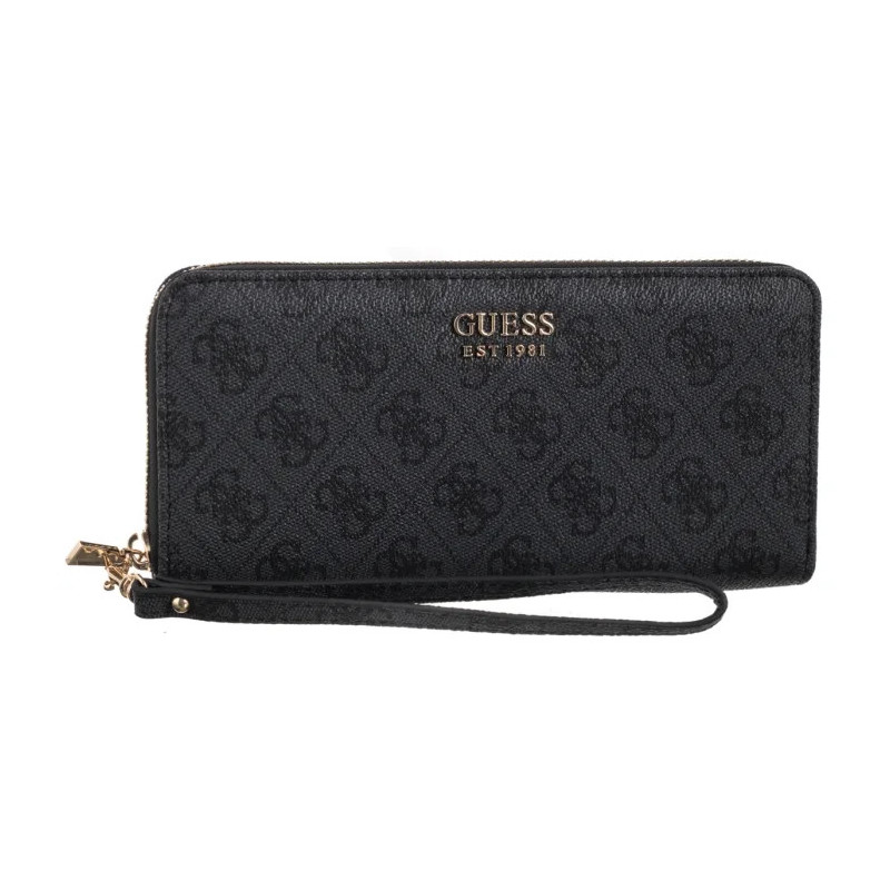 Guess Brenton Slg Lrg Zip Around SWLG96 48146 Coal Logo (GU752-b) käekott