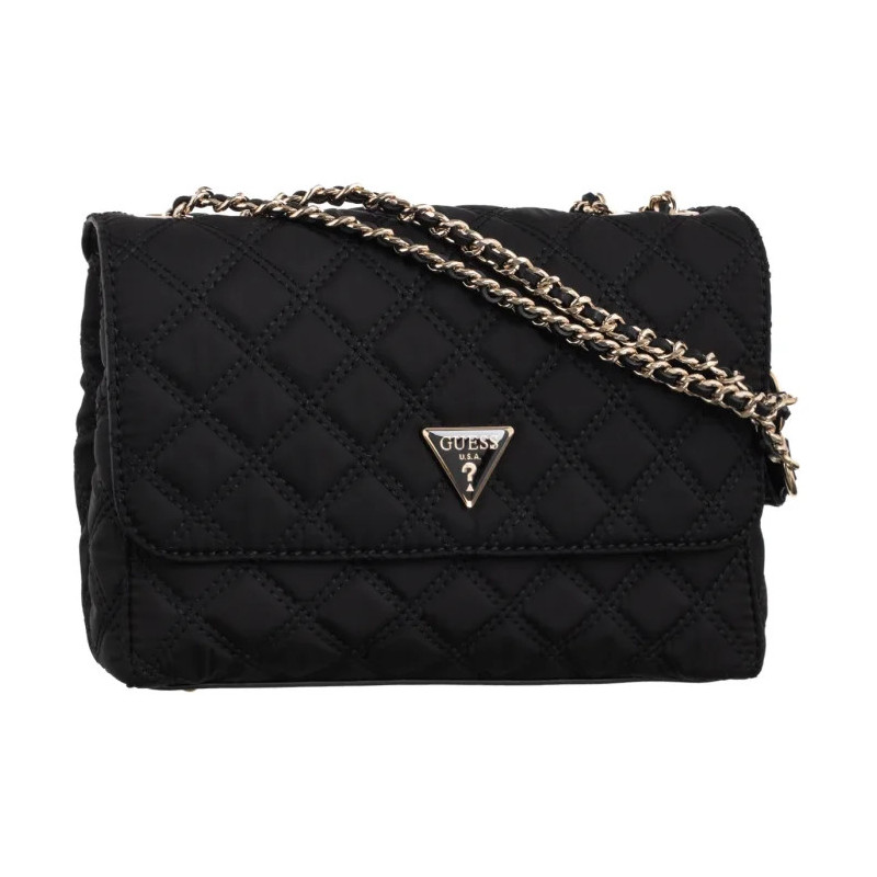 Guess Giully II 2 Comp Cnvrtble Flap HWYQ96 73200 Black (GU757-a) käekott