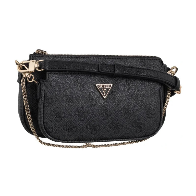 Guess Noelle II Dbl Pouch Crossbody HWBG96 72710 Coal Logo (GU758-a) käekott