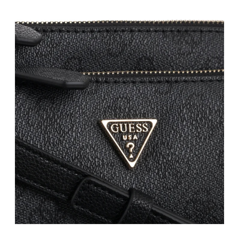 Guess Noelle II Dbl Pouch Crossbody HWBG96 72710 Coal Logo (GU758-a) käekott