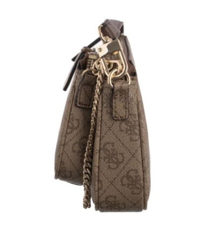 Guess Noelle II Dbl Pouch Crossbody HWBG96 72710 Latte Logo/Brown (GU758-b) käekott