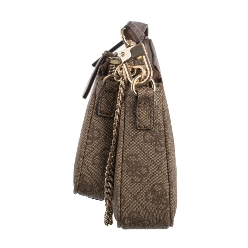 Guess Noelle II Dbl Pouch Crossbody HWBG96 72710 Latte Logo/Brown (GU758-b) käekott