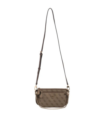 Guess Noelle II Dbl Pouch Crossbody HWBG96 72710 Latte Logo/Brown (GU758-b) käekott