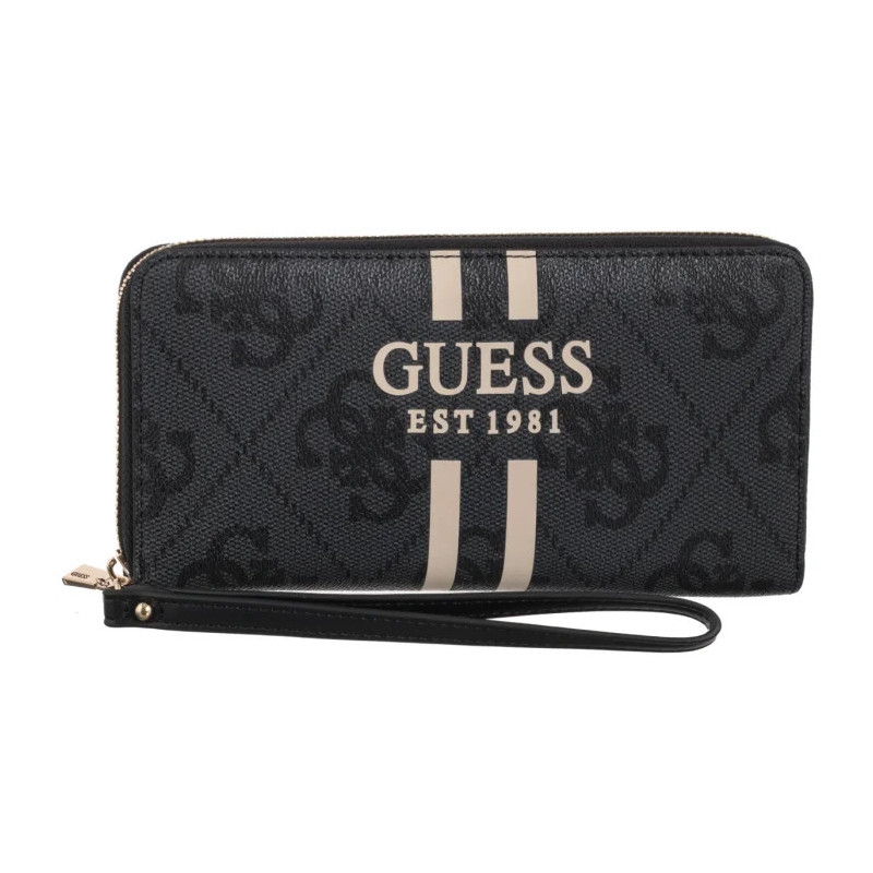 Guess Laurel II Slg Large Zip Around SWOS74 59146 Coal Logo (GU774-b) käekott