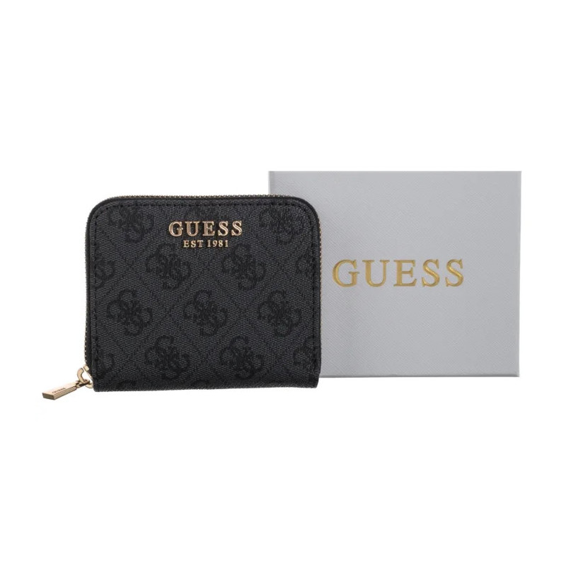 Guess Laurel II Slg Small Zip Around SWSG74 59137 Coal Logo (GU776-a) käekott