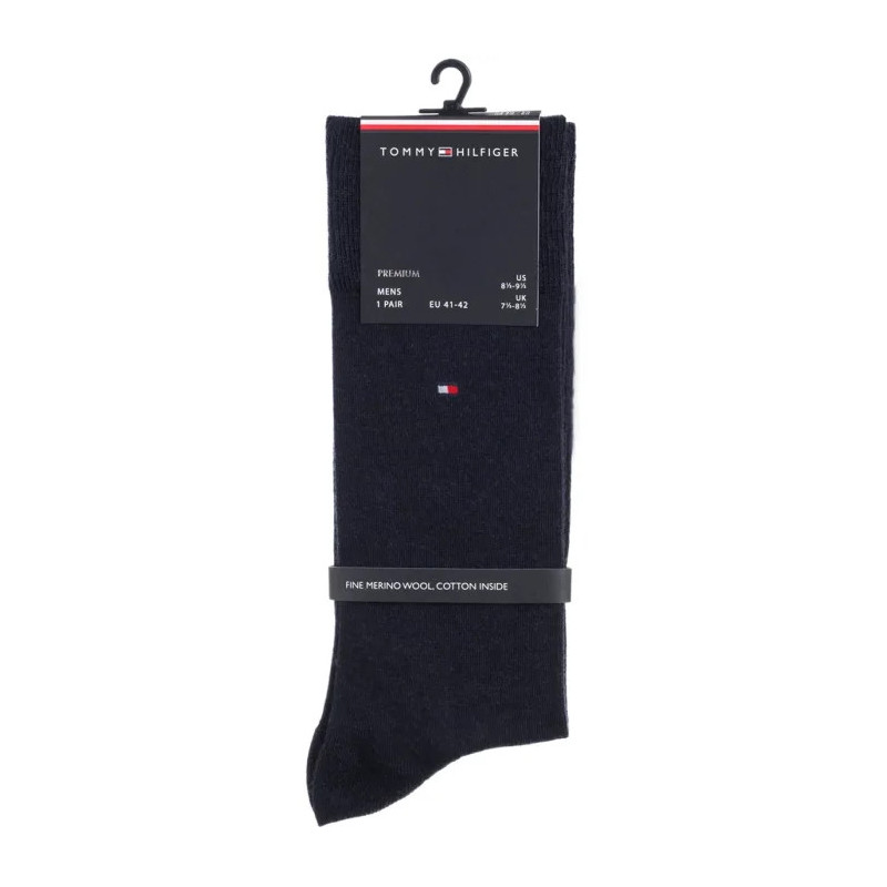 Tommy Hilfiger TH Men Sock 1P Premium Wool Dark Navy 701229682 001 (TH1394-a) sokid