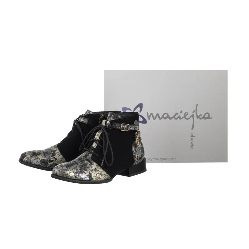 Maciejka Czarne Kwiaty 5743A-03/00-8 (MA1407-a) kingad