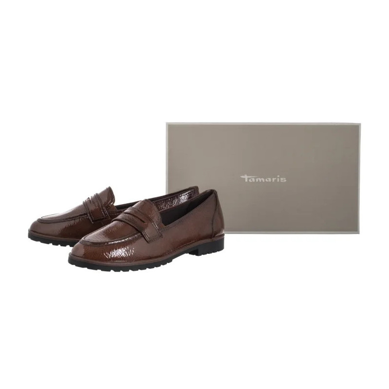 Tamaris Brązowe 1-24239-42 365 Cognac Patent (TM558-b) kingad