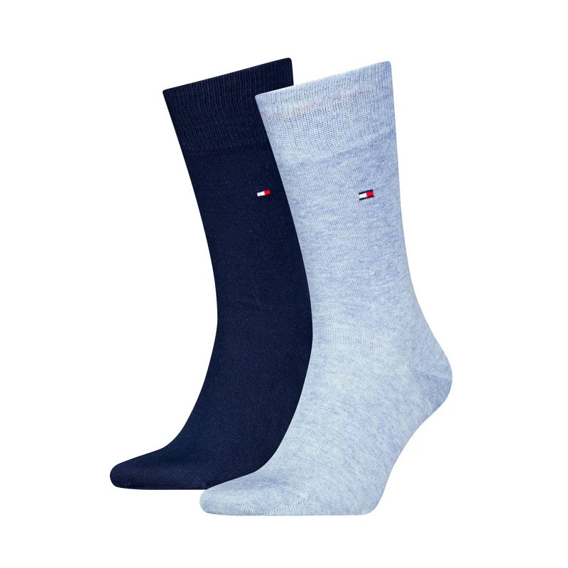Tommy Hilfiger Th Men Sock Classic 2P Light Blue Melange 371111 134 039 (TH648-c) sokid