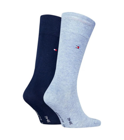 Tommy Hilfiger Th Men Sock Classic 2P Light Blue Melange 371111 134 039 (TH648-c) sokid