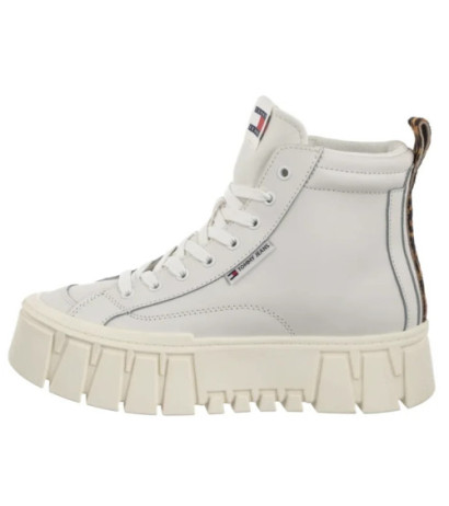 Tommy Hilfiger Tjw Vulc Flatform Leopard Ecru EN0EN02858 YBL (TH1402-a) kingad