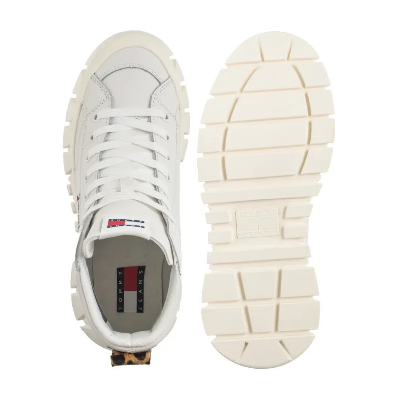 Tommy Hilfiger Tjw Vulc Flatform Leopard Ecru EN0EN02858 YBL (TH1402-a) kingad