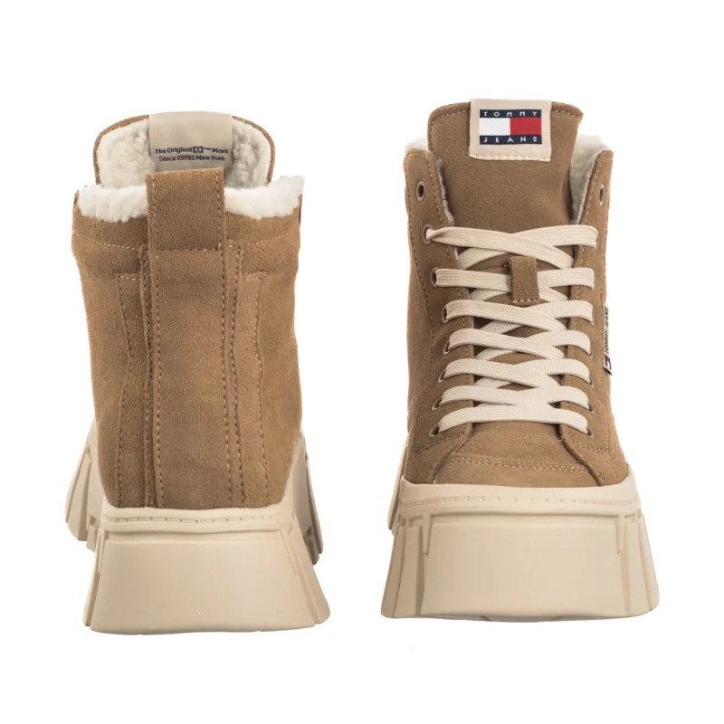Tommy Hilfiger Tjw Vulc Flatform Suede Wl Bronze Twist EN0EN02894 RBH (TH1403-a) kingad