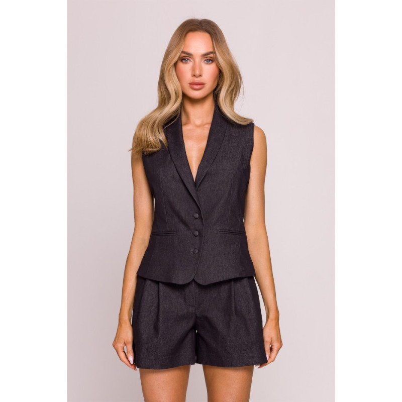 M860 Szorty jeansowe - grafitowe