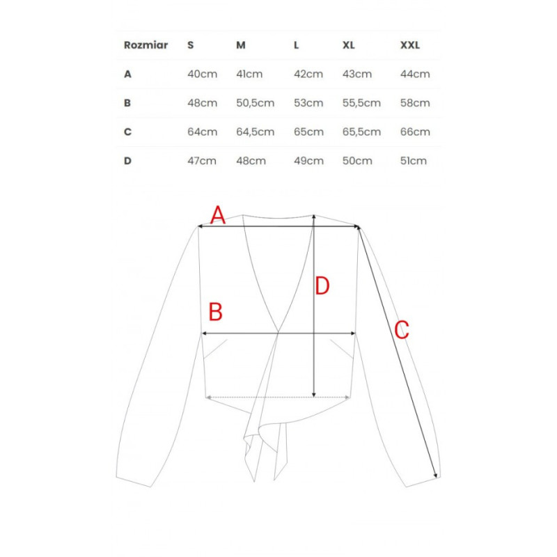 M861 Krótka bluzka - czekoladowa