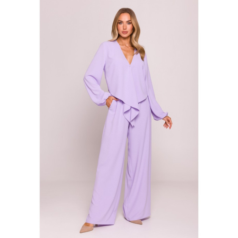 M861 Krótka bluzka - fiołkowa