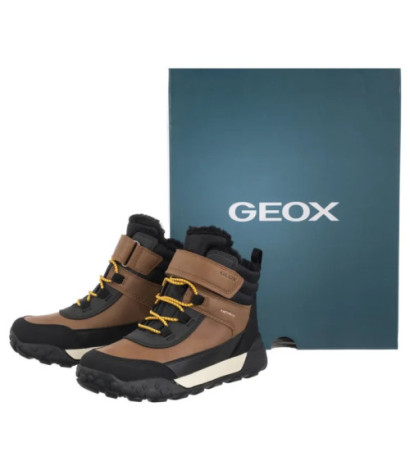 Geox J Trekkyup B Abx E LT Brown/Black J46MBE 0MEMS C0275 (GE200-c) saapad