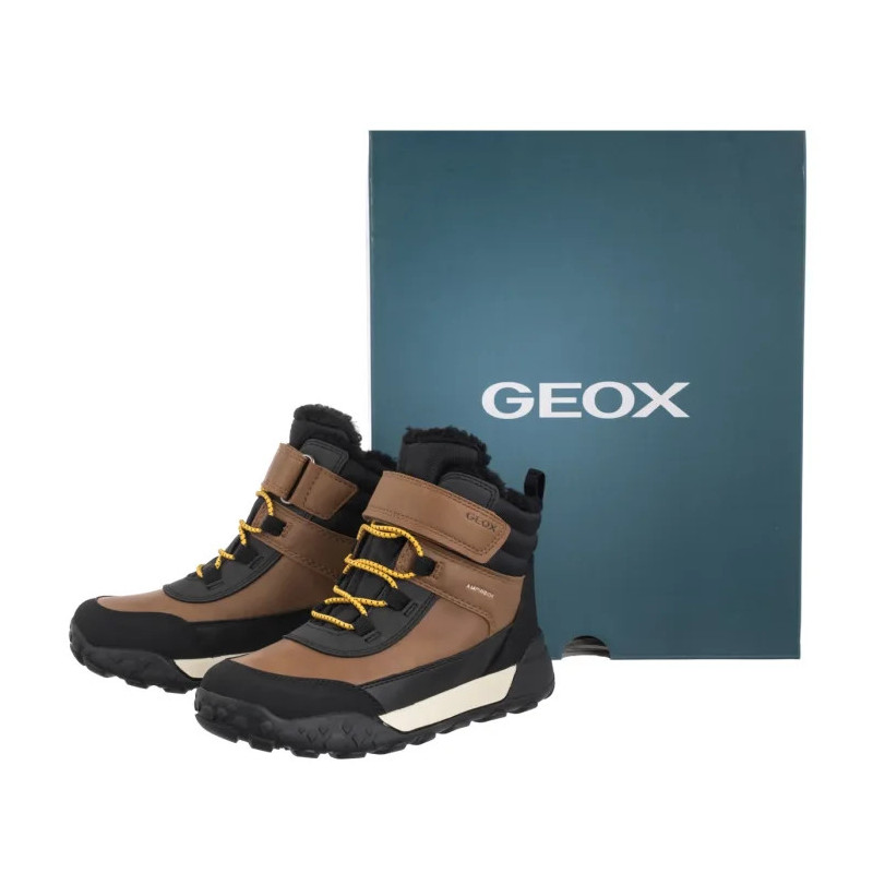 Geox J Trekkyup B Abx E LT Brown/Black J46MBE 0MEMS C0275 (GE200-c) saapad