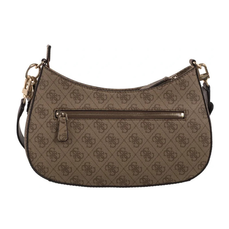 Guess Noelle II Top Zip Shoulder Bag HWBG96 72180 Latte Logo/Brown (GU787-a) käekott