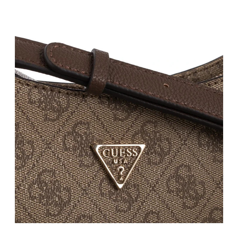 Guess Noelle II Top Zip Shoulder Bag HWBG96 72180 Latte Logo/Brown (GU787-a) käekott