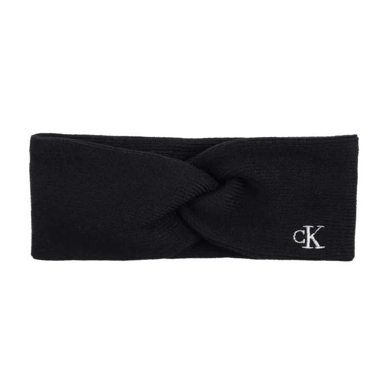 Calvin Klein CK Fine Rib Twist Headband Black LV04F8019G UB1 (CK696-a) vöö