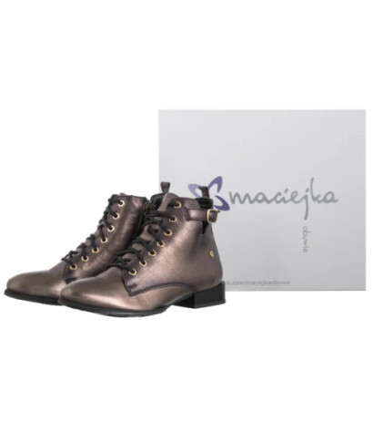 Maciejka Brązowe/Złote 07128-02/00-8 (MA1426-a) kingad