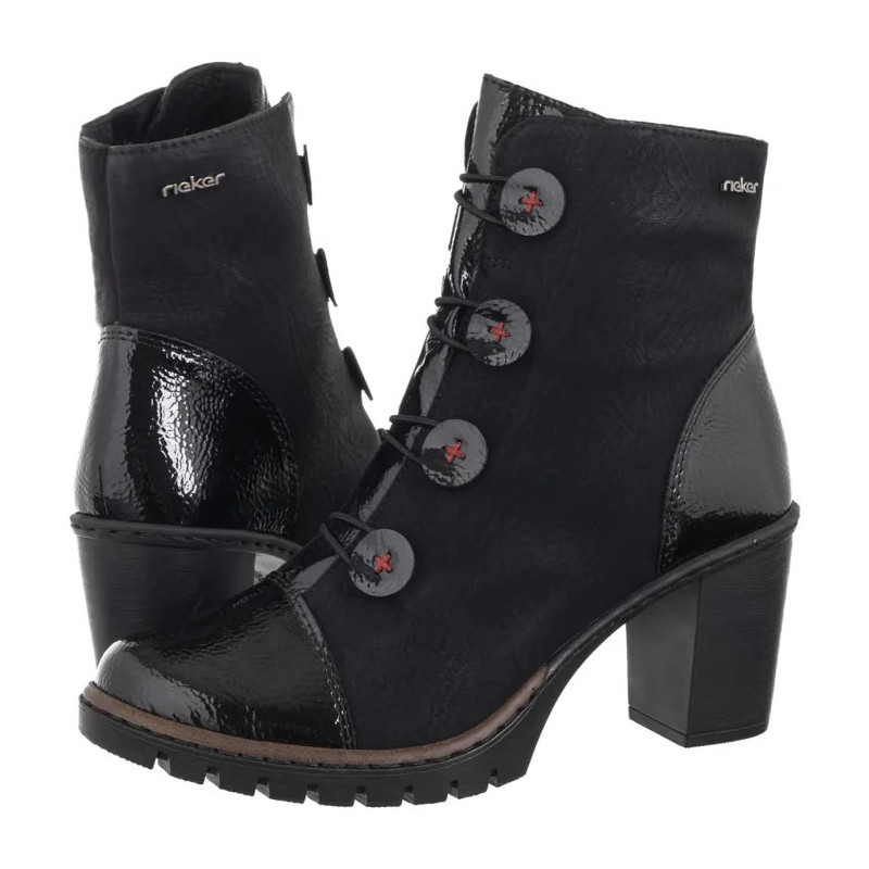 Rieker Czarne Y2576-00 Black (RI305-a) kingad