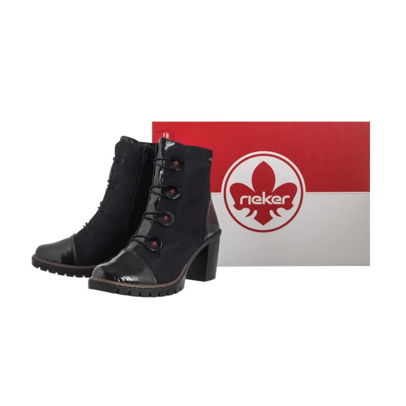Rieker Czarne Y2576-00 Black (RI305-a) kingad