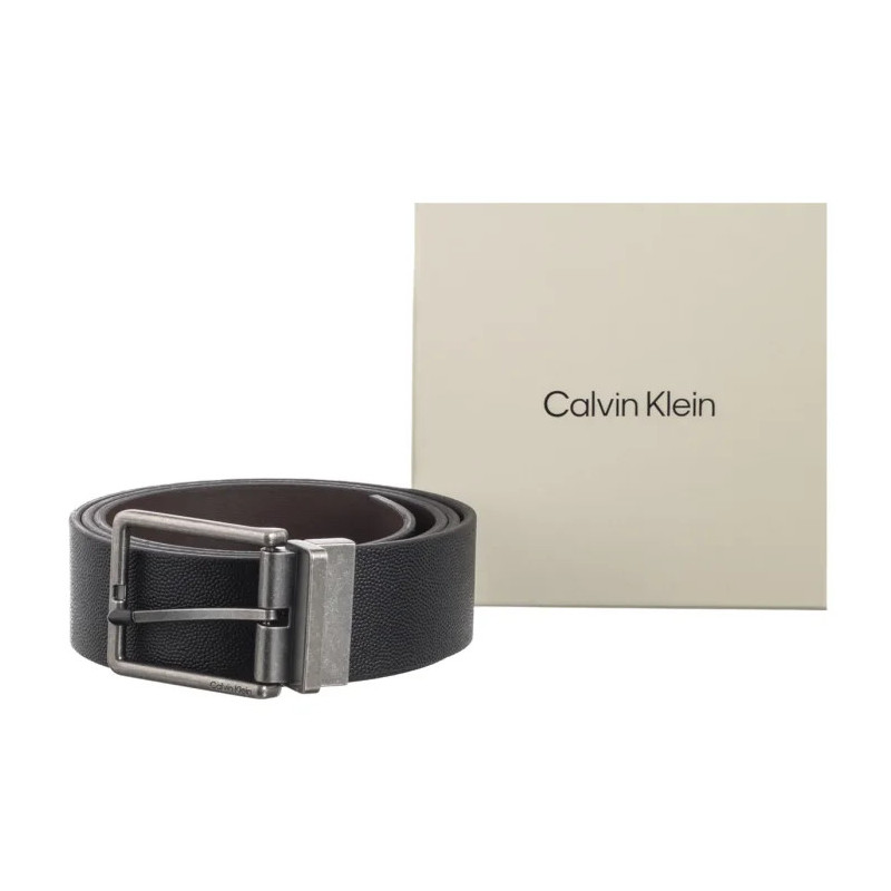 Calvin Klein Warmth Buckle 40mm Rev/Adj Black/Dark Drown/Antique Silver LV04D7048G V8L (CK686-a) vöö