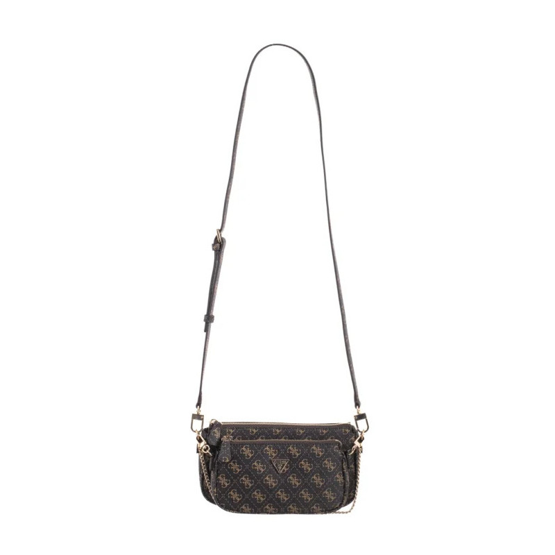 Guess Noelle II Dbl Pouch Crossbody HWQG96 72710 Brown Logo (GU778-a) käekott