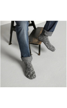 Birkenstock Cotton Slub M Black/Grey 1008039 (BK329-a) sokid