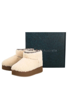 EMU Australia Stinger Micro Flatform Teddy Natural W13187 (EM545-a) kingad