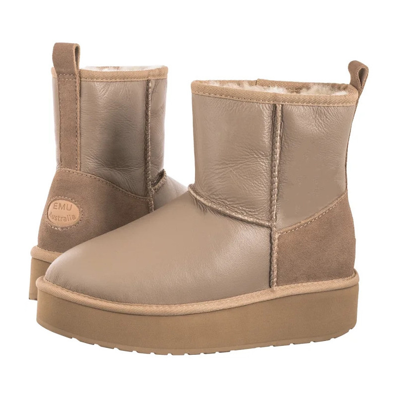 EMU Australia Stinger Mini Flatform Leather Sand W13189 (EM549-a) kingad