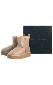 EMU Australia Stinger Mini Flatform Leather Sand W13189 (EM549-a) kingad