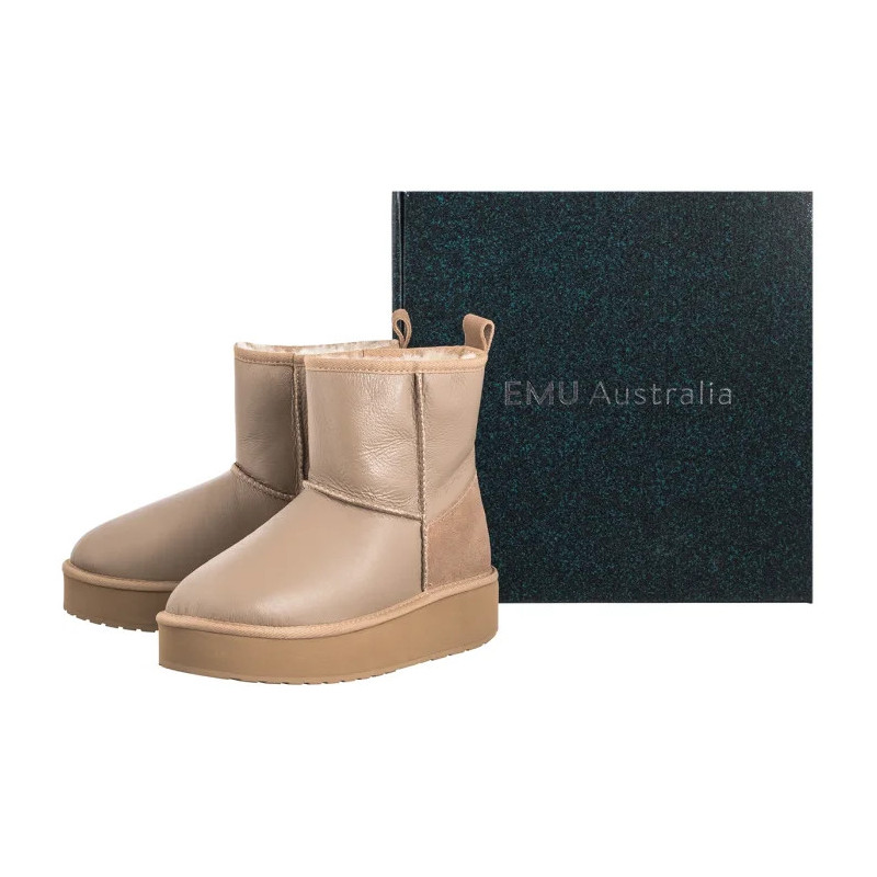 EMU Australia Stinger Mini Flatform Leather Sand W13189 (EM549-a) kingad