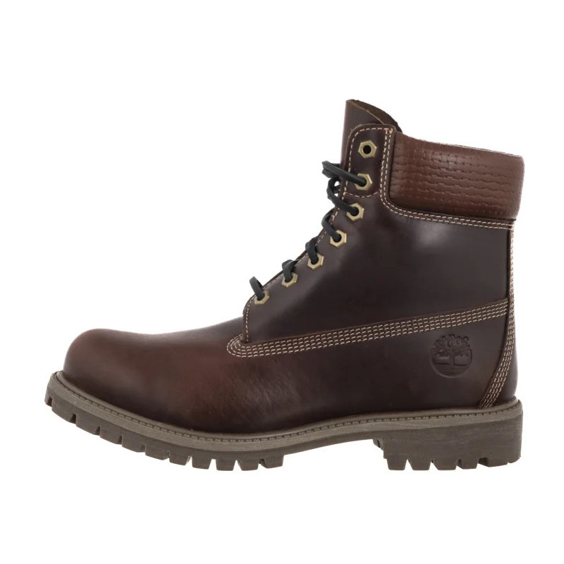 Timberland Premium 6 In Lace Waterproof MD Brown Full Grain 0A2P6W EIU (TI138-b) saapad