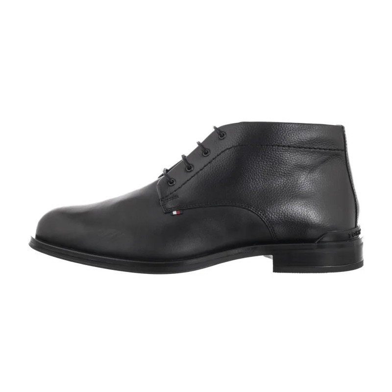 Tommy Hilfiger Corporate Hilfiger Lth Boot Black FM0FM05697 BDS (TH1410-a) kingad