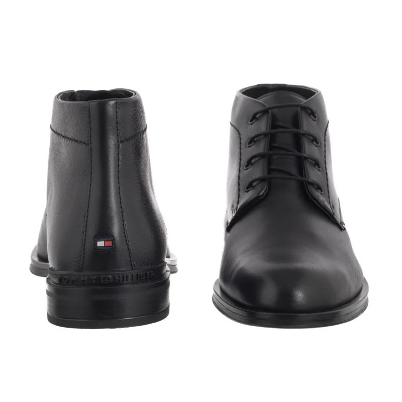 Tommy Hilfiger Corporate Hilfiger Lth Boot Black FM0FM05697 BDS (TH1410-a) kingad