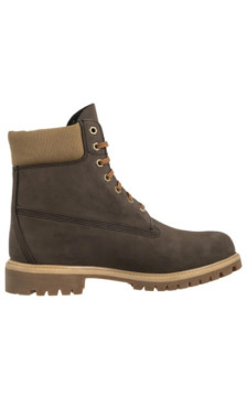 Timberland Premium 6 In Lace Waterproof Dark Brown Nubuck W 0A2P6W A4J (TI153-a) saapad