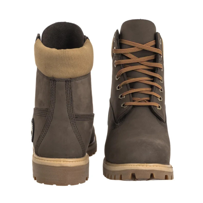 Timberland Premium 6 In Lace Waterproof Dark Brown Nubuck W 0A2P6W A4J (TI153-a) saapad
