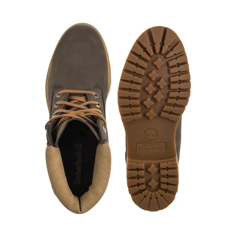 Timberland Premium 6 In Lace Waterproof Dark Brown Nubuck W 0A2P6W A4J (TI153-a) saapad
